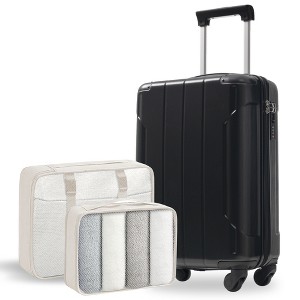 YONWAY 20-Inch Hardshell Suitcase With Spinner Wheels,Built-in TSA Lock, 3-level Telescopic Handle,2 Packing Cubes Lightweight Durable, Back to School - 1 of 4