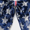 Girls' Americana Sequin Star Hair Bow Barrette - Cat & Jack™ Blue - 3 of 3