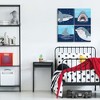 Big Dot of Happiness Shark Zone - Kids Room and Home Decor - 11 x 11 inches Wall Art - Set of 4 Prints for Kid's Room - 2 of 4