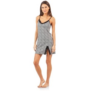 Casual Nights Women's Sleepwear Lace Trim Slip Camisole Nightie - 1 of 4