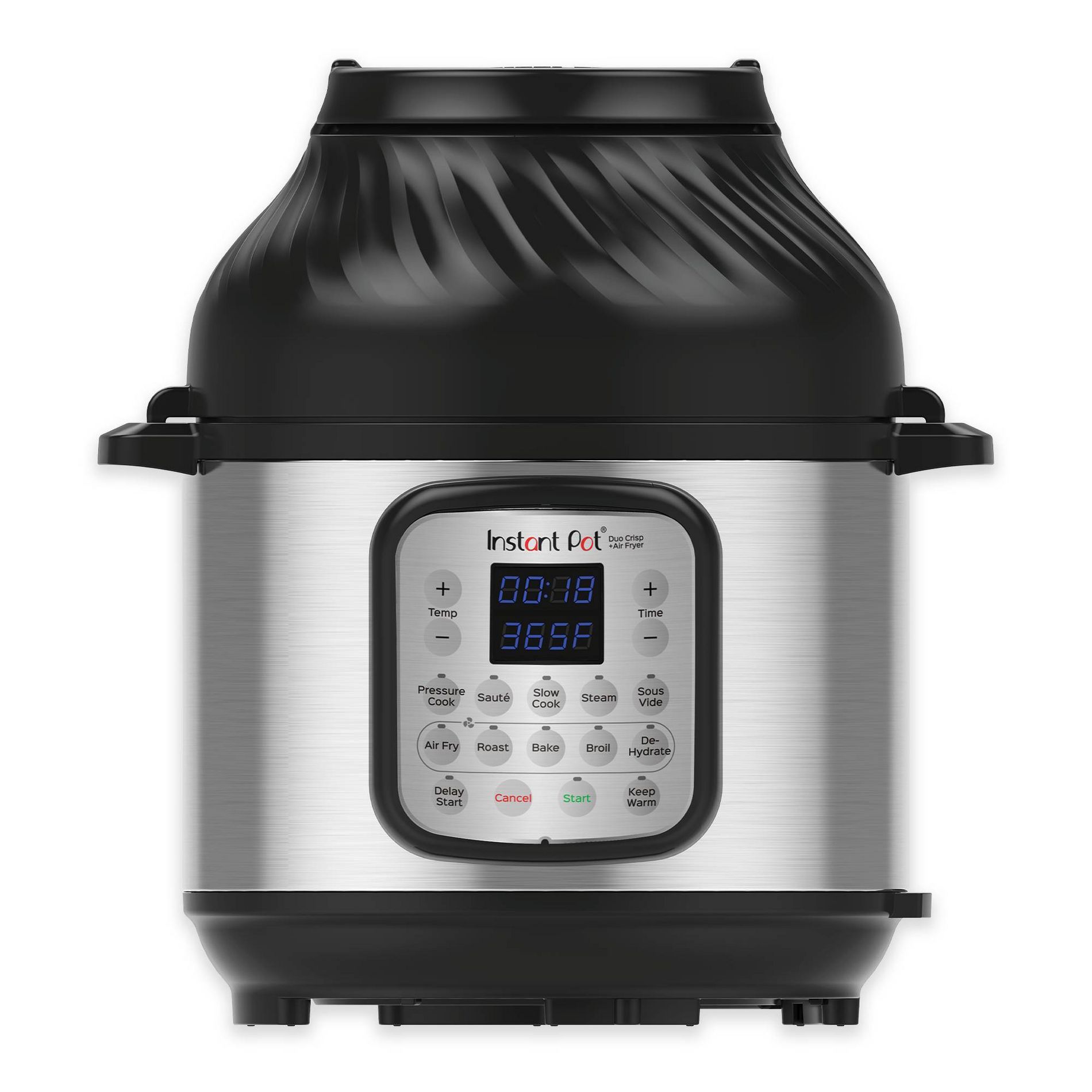 Instant Pot 8 qt 11-in-1 Air Fryer Duo Crisp + Electric Pressure Cooker: Stainless Steel, 1-Year Warranty, Saute, Sous Vide