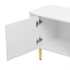 ORRD 78.7'' Modern TV Stand for 85'' TVs, Minimalist Media Console with 4 Cabinets - 3 of 4