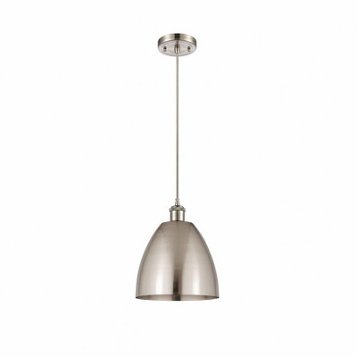 Metal Bristol - 1 Light Mini Pendant In Industrial Style-12.88 Inches Tall and 9 Inches Wide