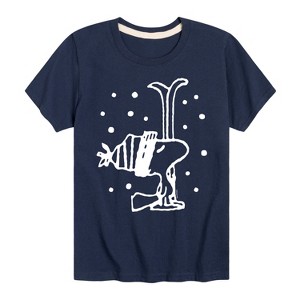 Boys' - Peanuts - Woodstock Snowfall Short Sleeve Graphic T-Shirt - 1 of 4