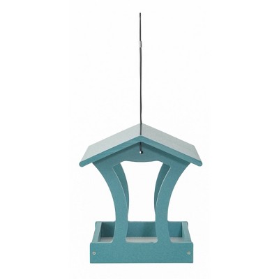 Lake Blue Hanging Recycled Plastic Bird Feeder