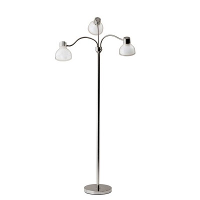 69" 3 Arm Presley Floor Lamp Light Silver  - Adesso