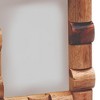 HomeRoots 5" x 7" Brown Geometric Solid Wood Tabletop Picture Frame with Mat - 4 of 4