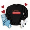 Simply Sage Market Women's Graphic Sweatshirt Retro Love Stripes - 2 of 4