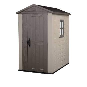 Keter 4'x6' Factor Outdoor Storage Shed Brown