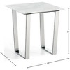 Meridian Furniture,Carlton Chrome End Table - 3 of 4