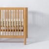 Babyletto Muslin All-Stages Midi Crib Sheet, GOTS Certified Organic Cotton - Moss Stripe - 3 of 4