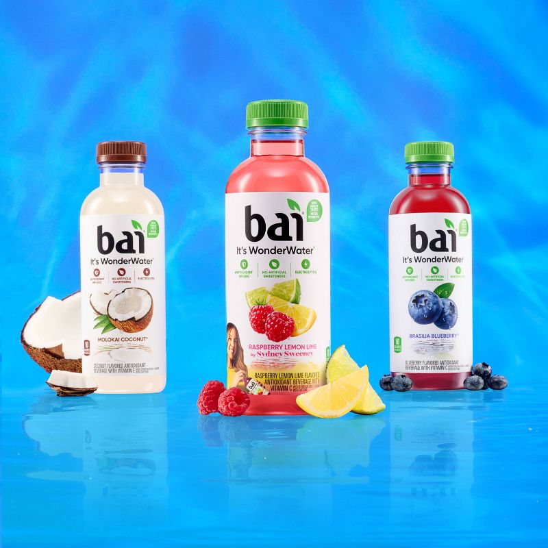 Bai Raspberry Lemon Lime Antioxidant Water - 18 fl oz Bottle, 3 of 10