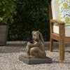 VisioGear Umbrella Stand, Patio Rabbit Shape Umbrella Base for Yard Poolside, Brown, 13.5"*13.5"*16.25" - 3 of 4