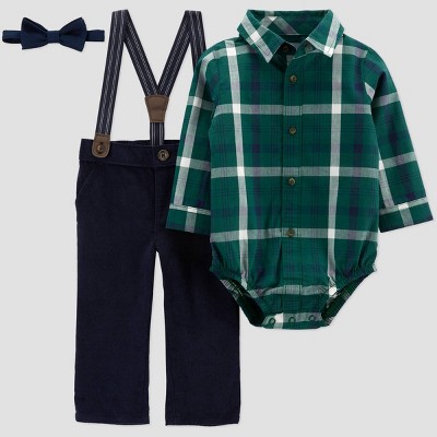 Baby Boys' Plaid Top & Bottom Set - Just One You® made by carter's Green 12M