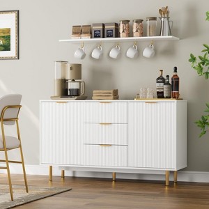 Buffet Cabinet with Storage, 55‘’ Kitchen Sideboard Cabinet - 1 of 4