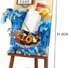 INFURNIC 3D Puzzles Corsair Building Set 592 PCS 3D DIY Model Toy Creative Fun Challenge for Adults and Teens, Blue, 19.89"*12.29"*16.38" - 4 of 4