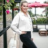 Anna-Kaci Women's Cropped Button Down Denim Jean Jacket with  Pockets for Casual Looks - 3 of 4