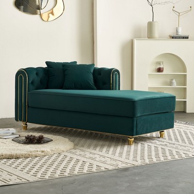 NicBex Couches for Living Room 86" Loveseat Sofa Luxury Modern Velvet Fluffy Upholstered 2-seater Sofa with 2 Throw Pillows for Bedroom