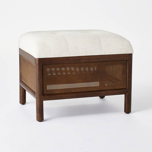 Cane ottoman deals