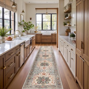 Abynow Medallion Distressed Persian Indoor Area Rug - 1 of 4