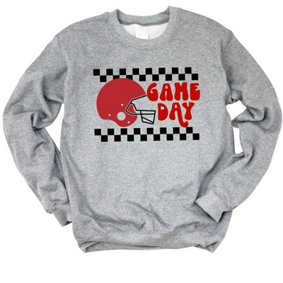 Simply Sage Market Women's Checkered Game Day Gildan Sweatshirt