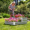 Sunnydaze 2-Tier Galvanized Steel Raised Garden Bed - 17.75" H - 4 of 4