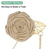 Unique Bargains Wedding Rose Men Suit Boutonnieres Lapel Pin 1 Pc - 2 of 4