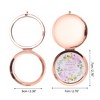 Unique Bargains Beauty Makeup Mirror Rose Gold Tone 1 Pc - 2 of 4