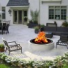 Bestier Fire Pit Ring for Outside, 33.5" Outdoor Fire Ring, Large Wood Burning Fire Pits Outdoor Fireplace, Bonfire Pit for Camping, Backyard, Patio - 2 of 4