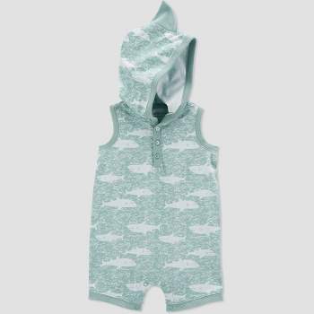 Carter's Just One You® Baby Boys' Shark Romper - Green