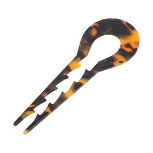 Unique Bargains Women's U-shaped Toothed Chignon Pin 1 Pc - 1 of 4