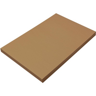 SunWorks Heavyweight Construction Paper, 12 x 18 Inches, Light Brown, 100 Sheets