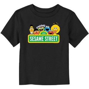 Toddler's Sesame Street Sign Classic Group Shot T-Shirt - 1 of 3