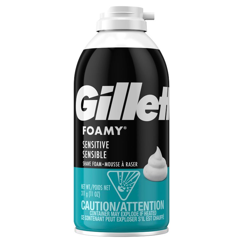 Gillette Foamy Men&#39;s Sensitive Shave Foam - 11oz, 3 of 12