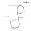 Unique Bargains Stainless Steel Kitchen Room Office Multiple Uses S Shape Hooks 20 Pcs - 2 of 3