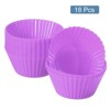 Unique Bargains Silicone Non-Stick Heat Resistant Baking Cups - 3 of 4