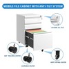 NicBex 3 Drawer Mobile File Cabinet with Lock for Home Office Organizer Letter/Legal/A4 - 4 of 4