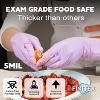 FINITEX Purple Nitrile Disposable Gloves Medical Exam Gloves - 100, 300 & 1000 PCS,  Latex-free Examination Purple Chemo Food Gloves - 3 of 4
