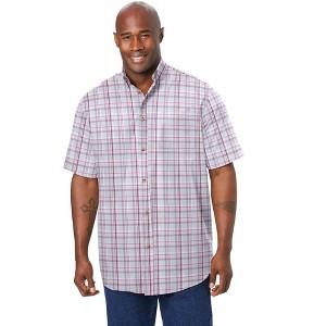 KingSize Short Sleeve Wrinkle Resistant Sport Shirt - 1 of 4