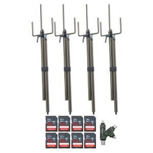 Stealth Cam Trail Camera Mount Stick with 32GB Memory Cards and Card Reader (4 Pack) - 1 of 4