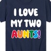 Boys' - Instant Message - I Love My Two Aunts Short Sleeve Graphic T-Shirt - 2 of 4