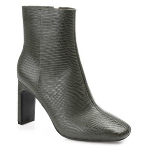 Journee Collection Womens Sarla Inside Zip Block Heel Booties - 1 of 4