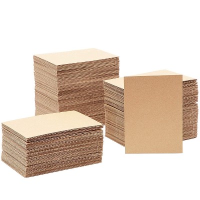 Juvale 200-Pack Corrugated Cardboard Sheets Filler Inserts for Packing Mailing Arts and Crafts, 5x7 in