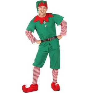 HalloweenCostumes.com Mens Mens' Holiday Elf Costume - 1 of 4