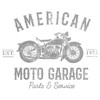 Men's Lost Gods American Moto Garage Parts & Service T-Shirt - 2 of 4