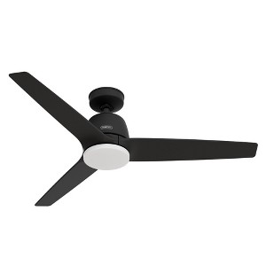 Hunter 52" Malden Ceiling Fan Matte Black Finish - WhisperQuiet Motor, Integrated LED, Handheld Control, 3 Blades - 1 of 1