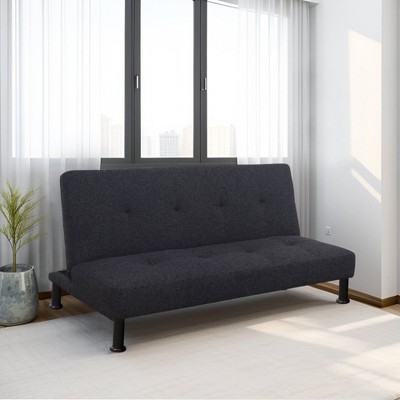 DOMETOUR Linen Sofabed Convertible Sleeper Sofa For Living Room