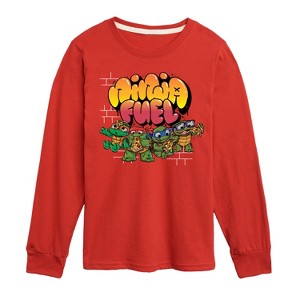 Boys' - Teenage Mutant Ninja Turtles Mutant Mayhem - Ninja Diet Long Sleeve Graphic T-Shirt - 1 of 3