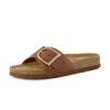 CUSHIONAIRE Leeds Sandals for Women, Slip On Big Buckle Slide Womens Sandals with Memory Foam Footbed, Comfortable Summer Footwear - 2 of 4