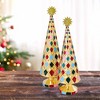 Cody Foster 14.5 Inch Stacked Diamond Trees Christmas Decorative Tree Set , Lightweight Christmas Decor Christmas (2PC) - 2 of 4